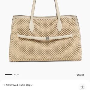 BNWT Toteme Raffia Tote